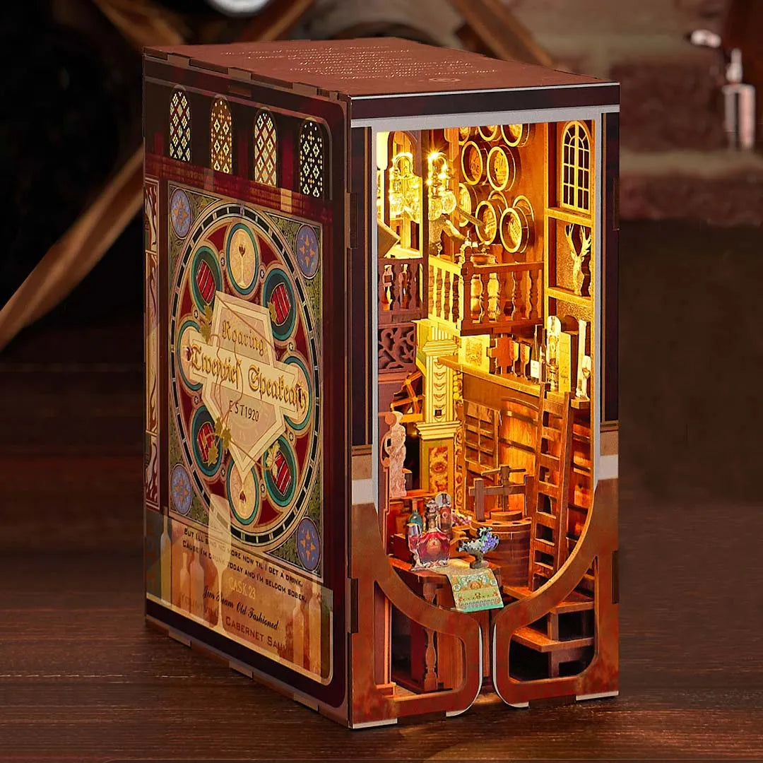 Roaring Twenties Speakeasy: Historical Miniature Scene Book Nook Kit-CraftoyX