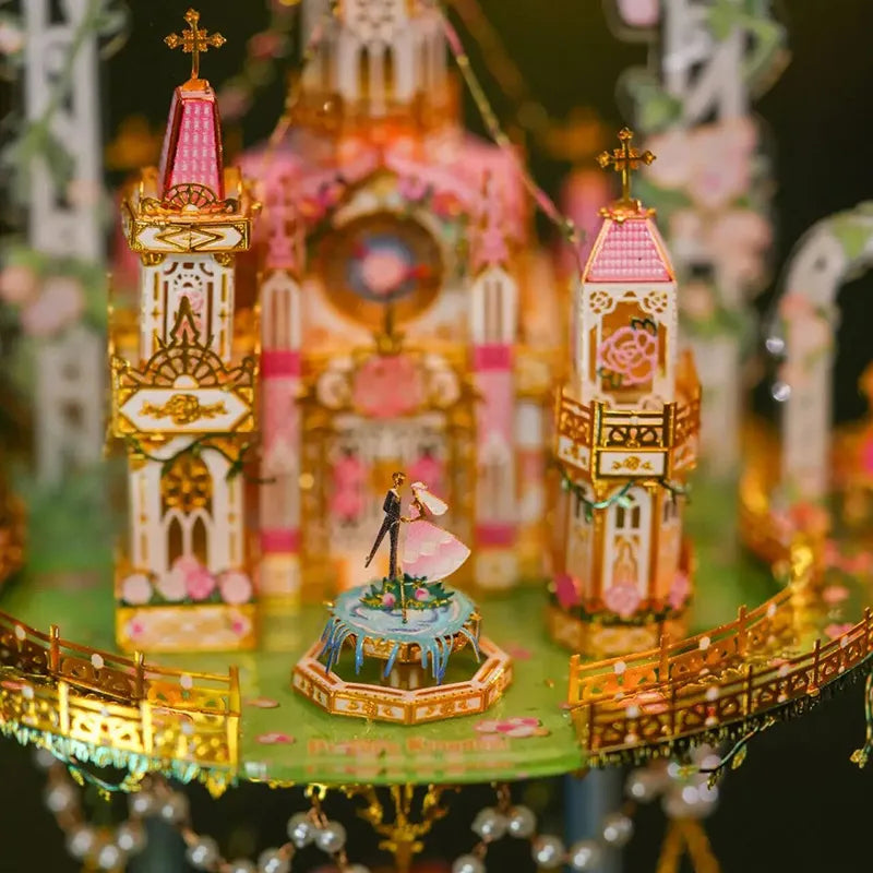 by craftoyx 3D Metal Puzzle Rose Castle Fairytale Escape