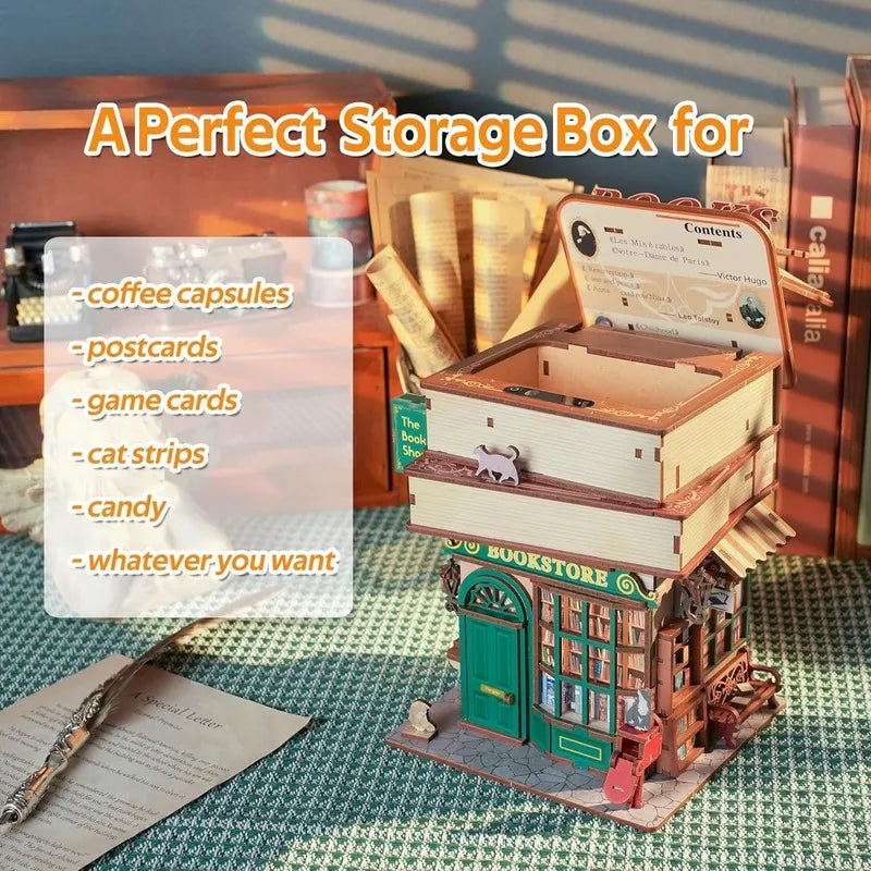 by craftoyx time bookstore 3d puzzle birthday present