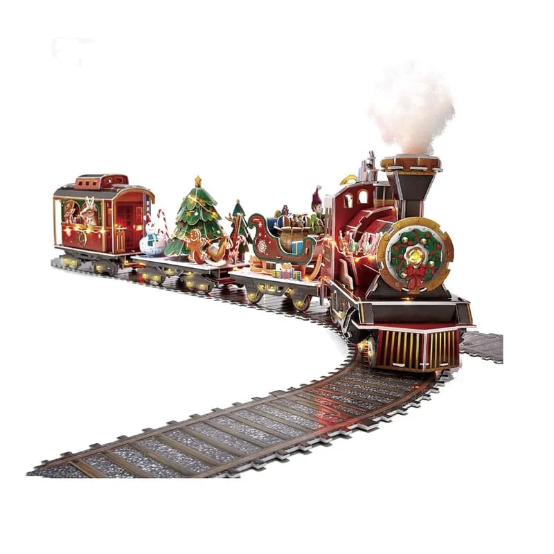 3D Puzzles Christmas LED Train Set