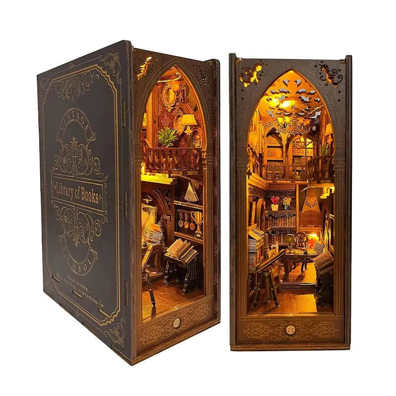 by craftoyx Classically Designed Book Nook Assembly Library Of Books