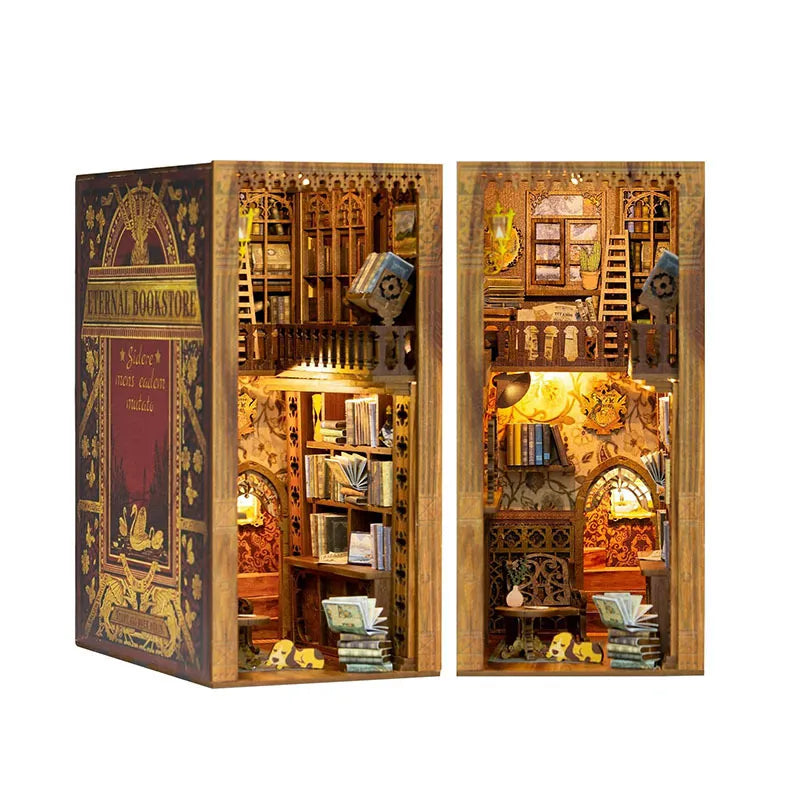 by craftoyx DIY Book Nook Display Eternal Bookstore