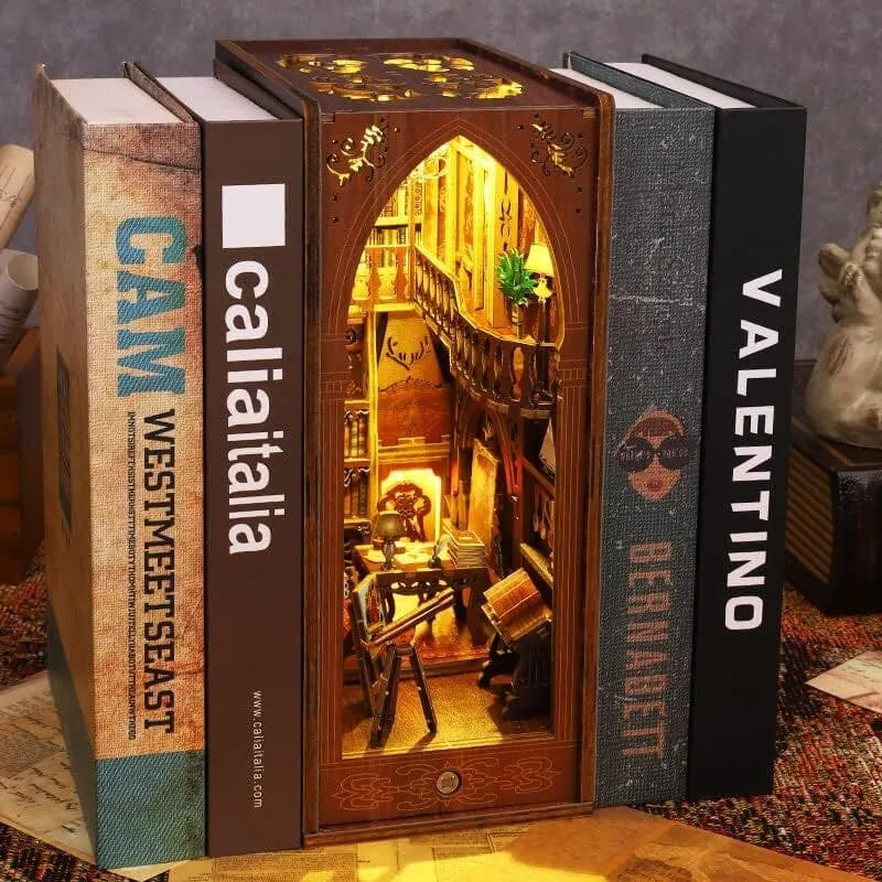by craftoyx DIY Book Nook Home Decoration Ideas Library Of Books