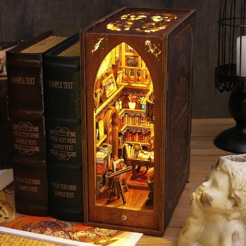by craftoyx DIY Book Nook Unique Ornament Designs Library Of Books