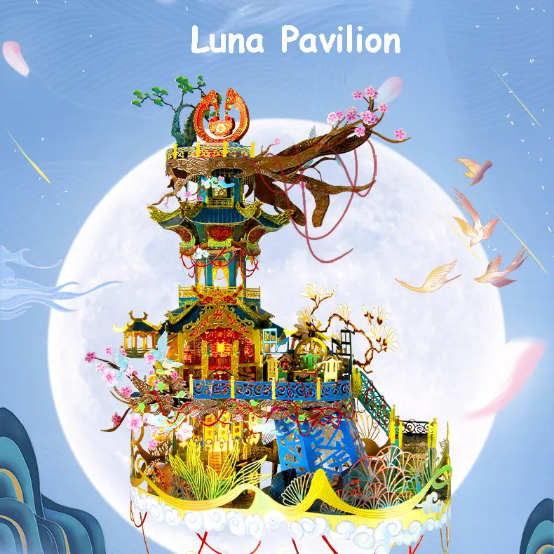 by craftoyx Luna Pavilion Metal Puzzle Assembled Display