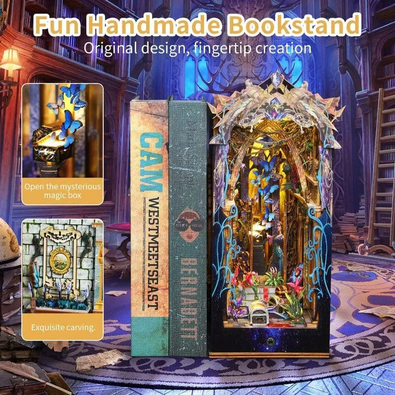 by craftoyx book nook kits Fun Handmade Bookstand Pandora_s Box