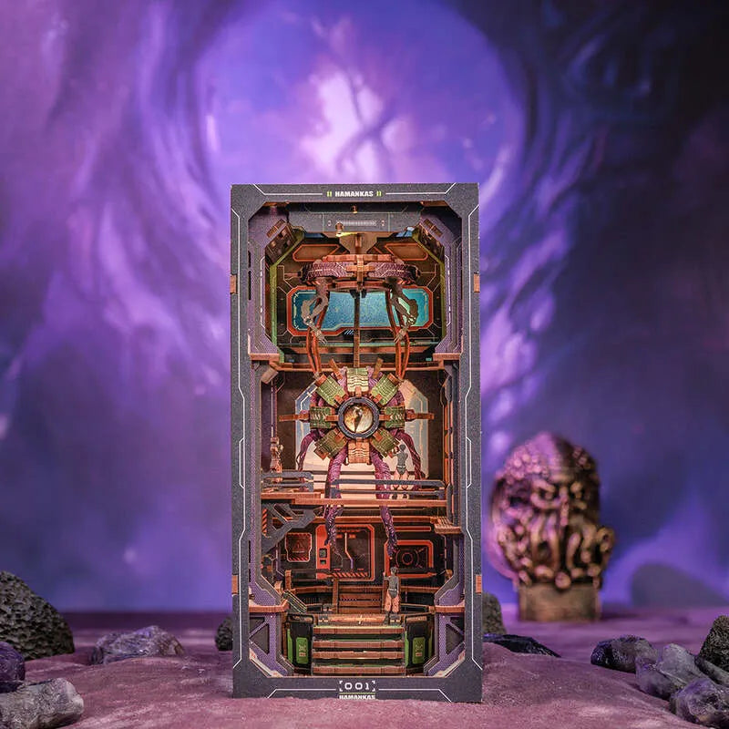 The Eye of Old God: Mystical 3D Sci-Fi Diorama LED Book Nook Puzzle