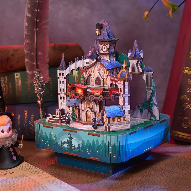by craftoyx diy music box kit magical castle