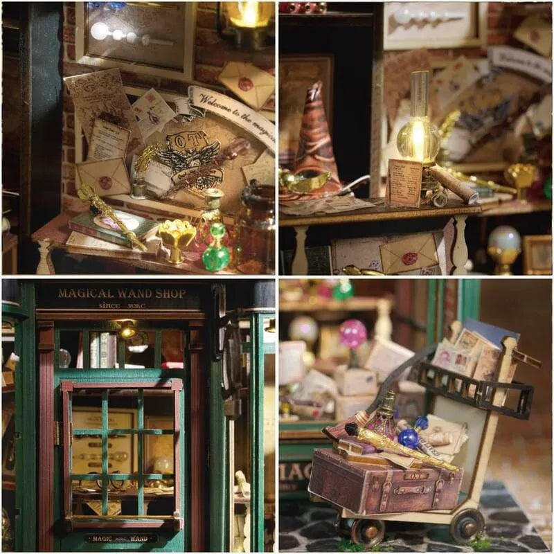 by craftoyx enchanted miniature dollhouse magic wand store romantic lighting