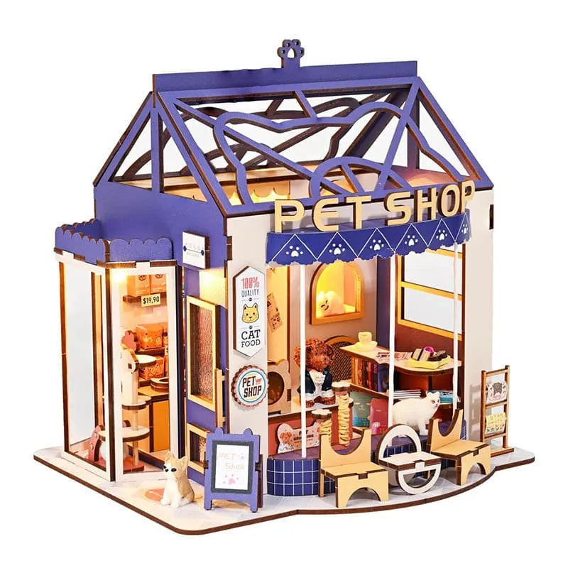 Miniature House Kit Pet Shop – CraftoyX