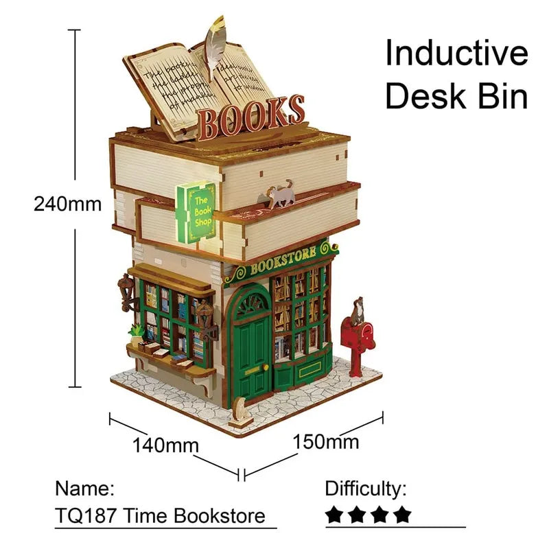 by craftoyx time bookstore miniature bookstore size reference