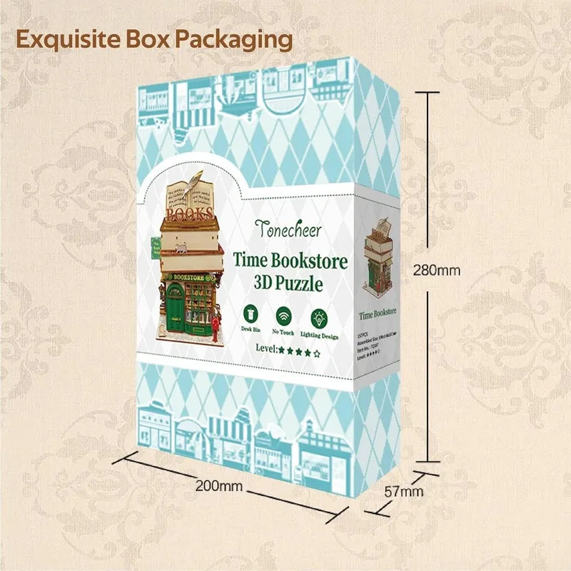 by craftoyx time bookstore puzzle gift boxed