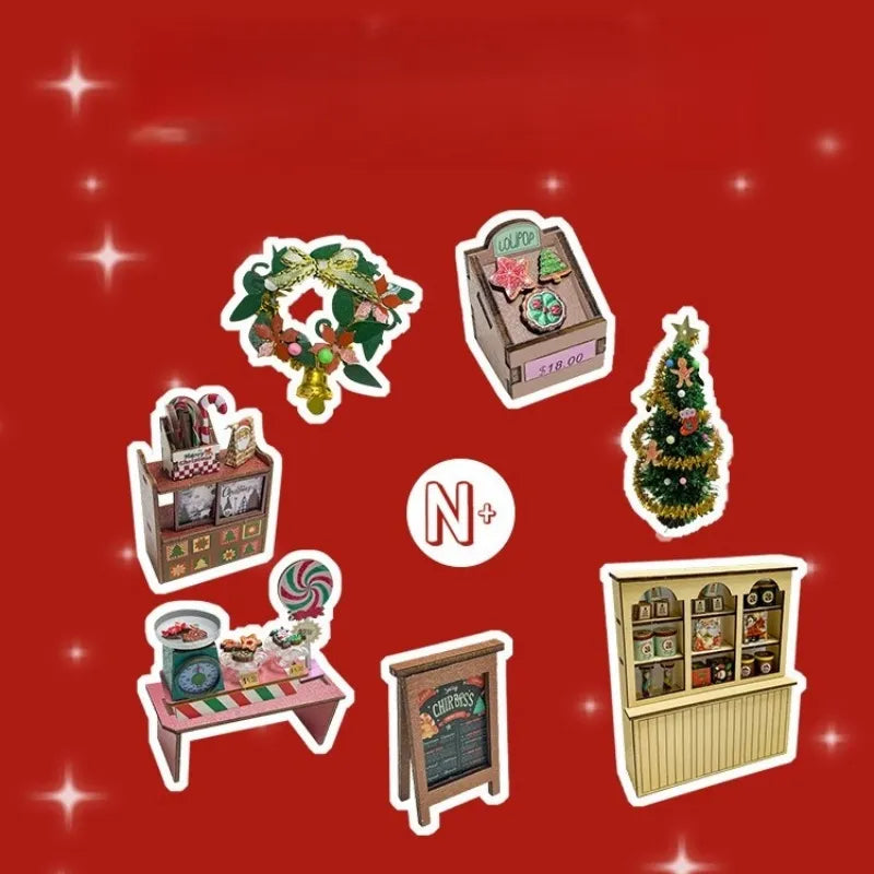 Components of the Miniature House Kit - Candy House
