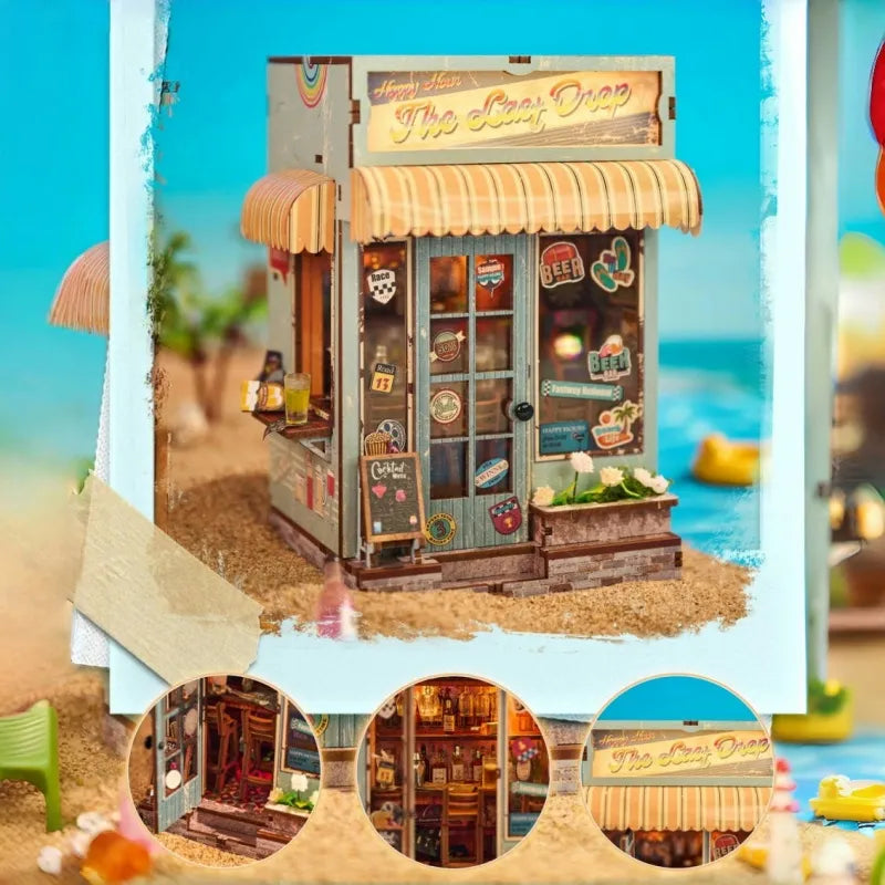 Close-up of the Miniature Haus - The Last Drop with rich detailing