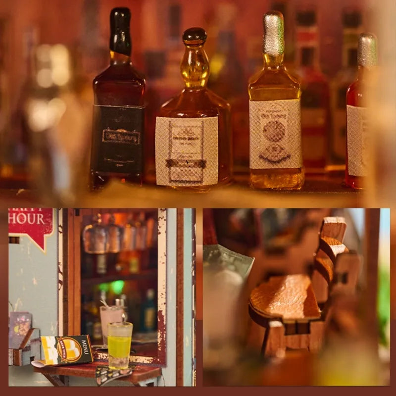 Close-up view of a decorative element in the Miniature Haus - The Last Drop with fine details