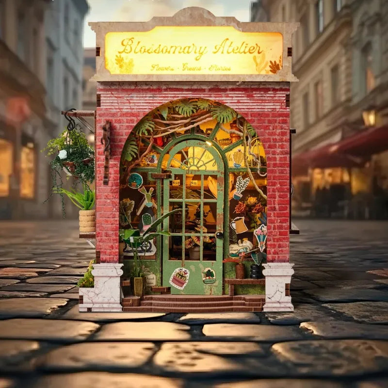 Miniature House - Blossomary Atelier overall view with detailed scenery