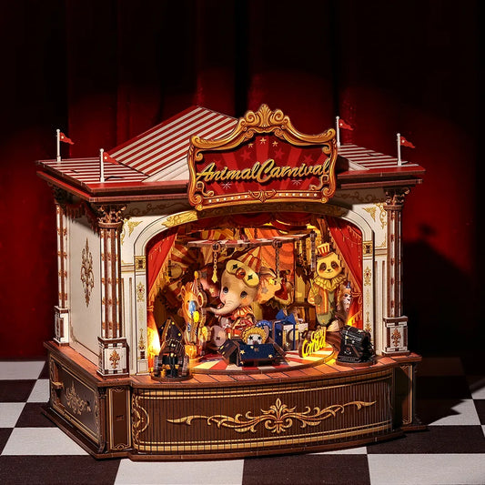 Wooden Music Box - Animal Carnival - CraftoyX