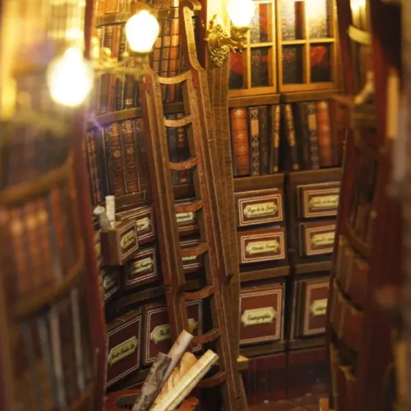 Close-up view of a decorative element in the Book Nook - Enchanted Library with fine details