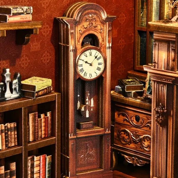 Close-up view of a decorative element in the Book Nook - Twilight Library with fine details