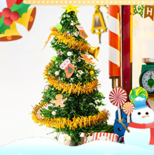 Close-up view of a decorative element in the Miniature House Kit - Candy House with fine details