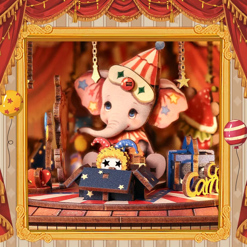 Wooden Music Box - Animal Carnival - CraftoyX