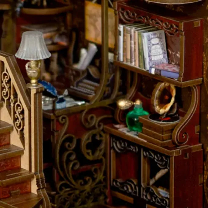 Close-up view of a decorative element in the Book Nook - Back To Memory with fine details