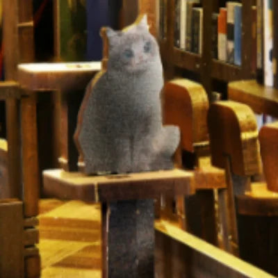 Detailansicht eines dekorativen Elements im Book Nook - Four Seasons Coffee mit feinen Details