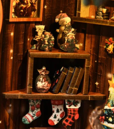 Close-up view of a decorative element in the Book Nook - Snow Realm Pavilion with fine details