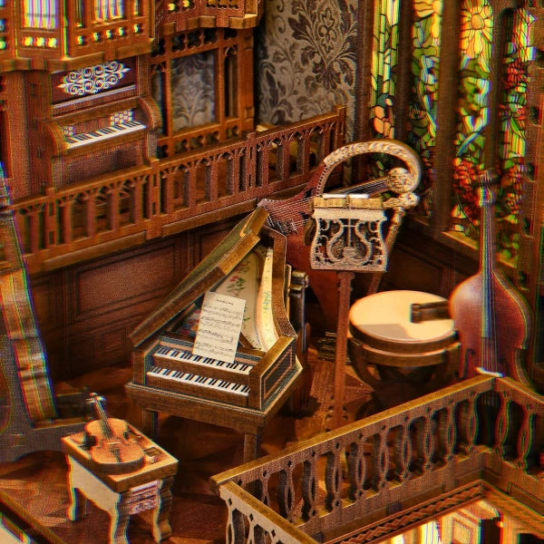 Detailansicht eines dekorativen Elements im Book Nook - Sewing Room mit feinen Details