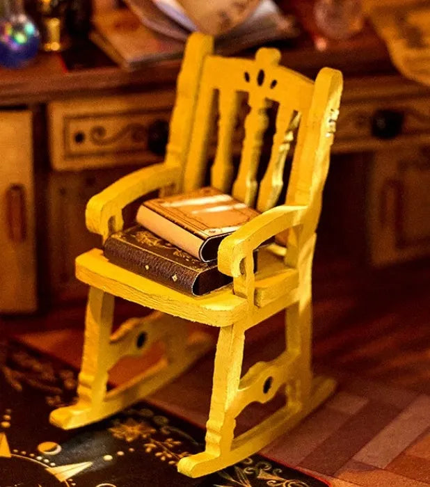 Close-up view of a decorative element in the Miniature House Kit - Entropy's Flow with fine details