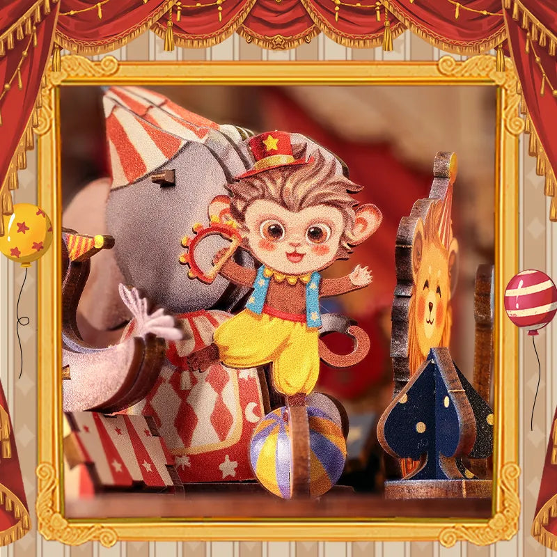 Wooden Music Box - Animal Carnival - CraftoyX