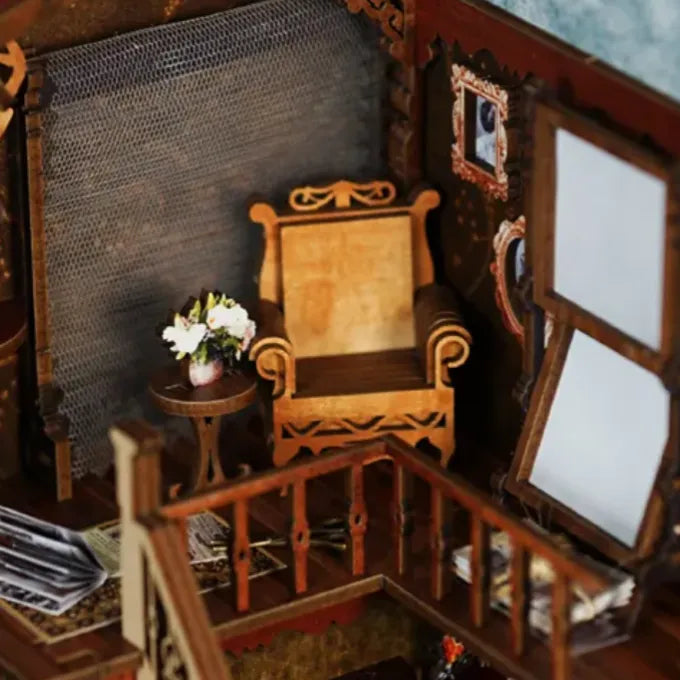 Close-up view of a decorative element in the Book Nook - Back To Memory with fine details