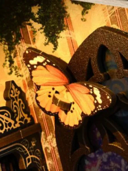 Close-up view of a decorative element in the Book Nook - The Realm Of The Magic Book with fine details