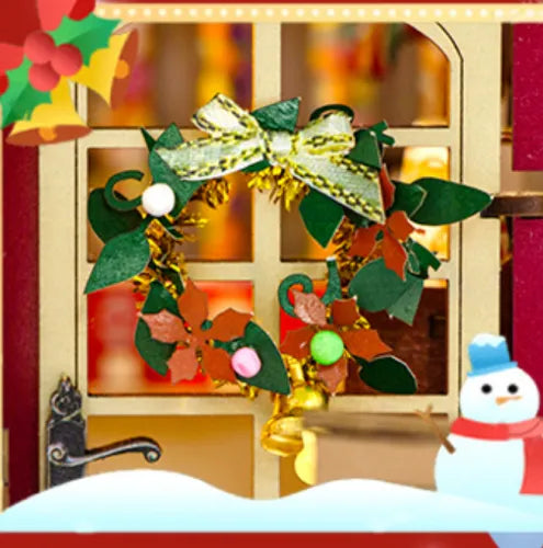 Close-up view of a decorative element in the Miniature House Kit - Candy House with fine details