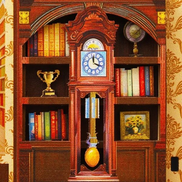 Detailansicht eines dekorativen Elements im Miniature House Kit - Wanguo Bookstore mit feinen Details