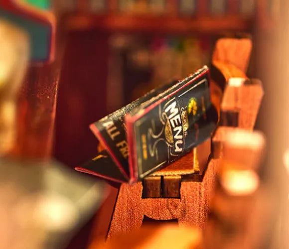 Close-up view of a decorative element in the Miniature Haus - The Last Drop with fine details