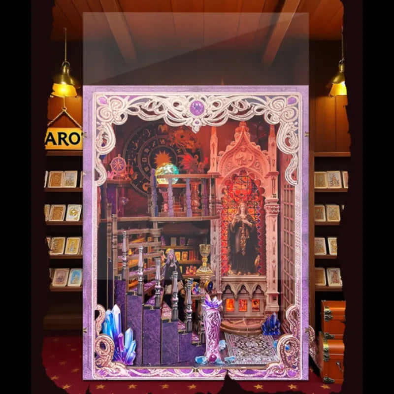 Book Nook - Tarot Divination Association mit Staubschutz und langlebigem Design