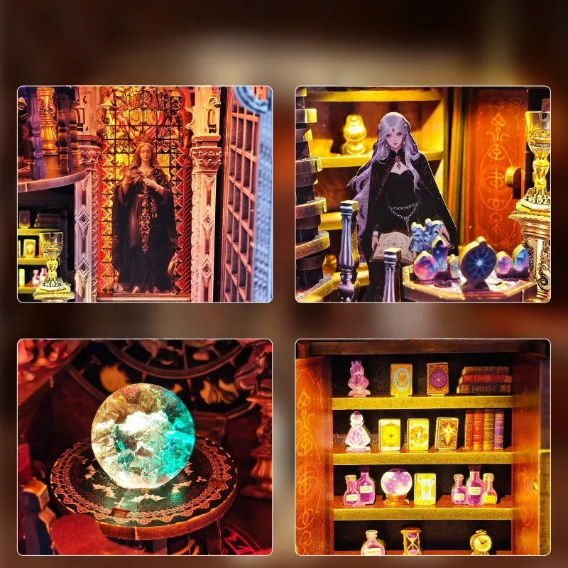 Detailansicht eines dekorativen Elements im Book Nook - Tarot Divination Association mit feinen Details