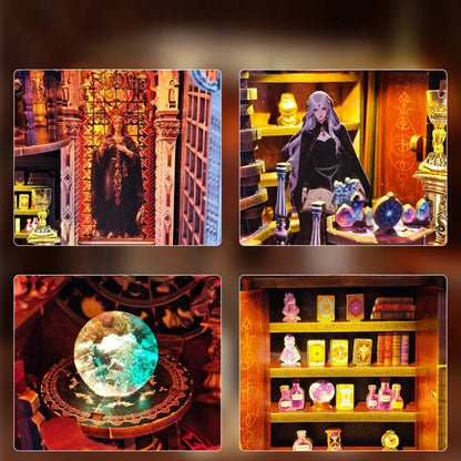 Detailansicht eines dekorativen Elements im Book Nook - Tarot Divination Association mit feinen Details
