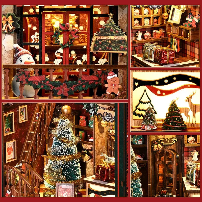 Close-up view of a decorative element in the Book Nook - Christmas Shop with fine details