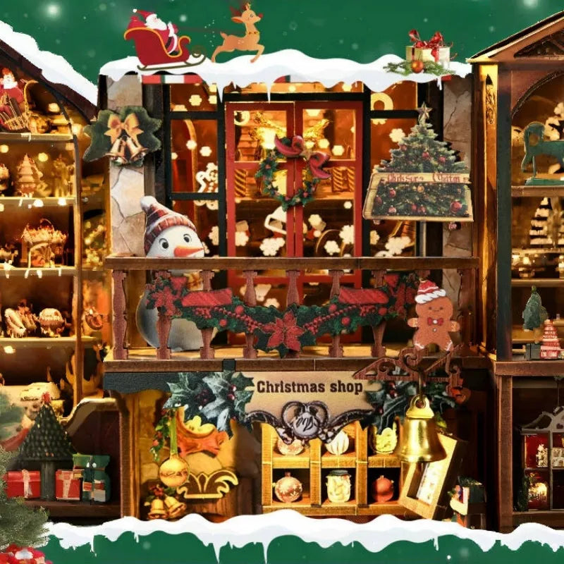 Close-up view of a decorative element in the Book Nook - Christmas Shop with fine details