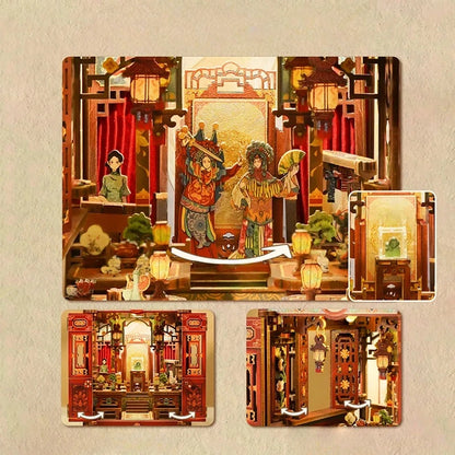 Nahaufnahme des Book Nook - Daomu Biji mit reichhaltigen Details