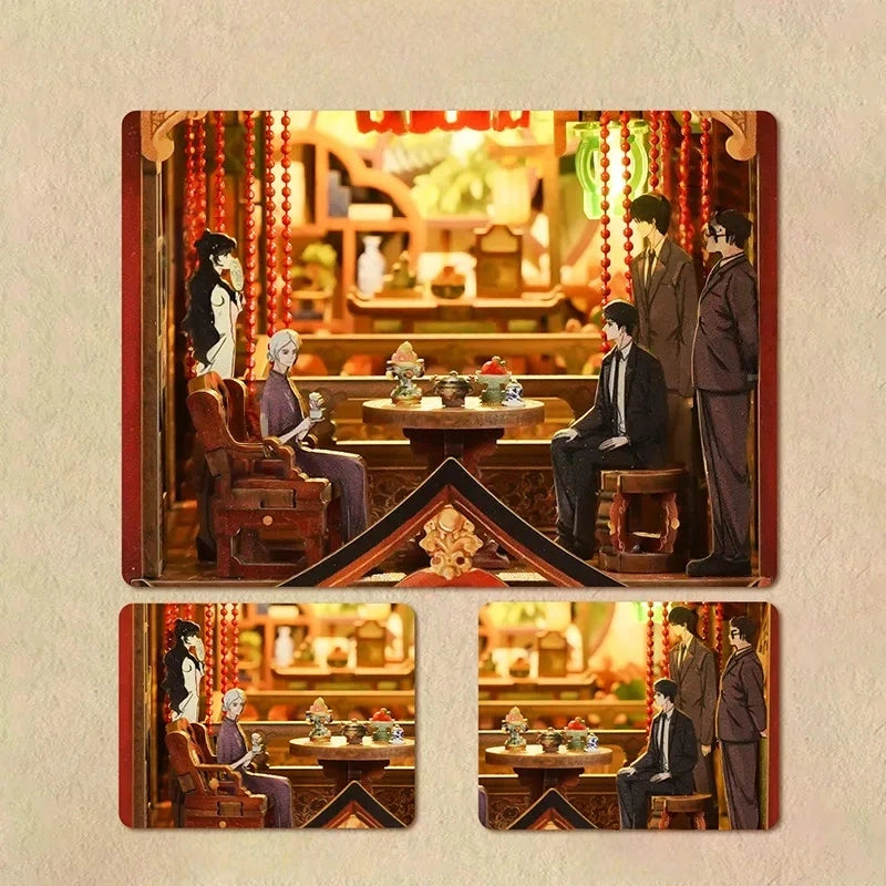 Nahaufnahme des Book Nook - Daomu Biji mit reichhaltigen Details