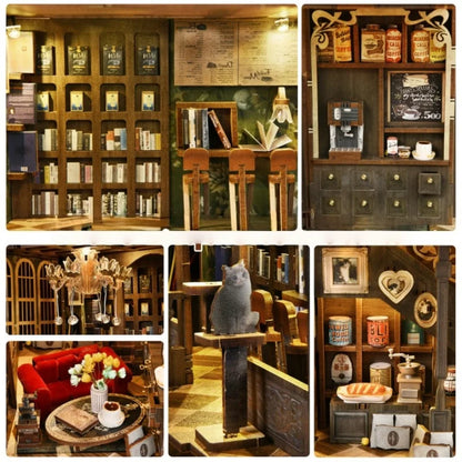 Detailansicht eines dekorativen Elements im Book Nook - Four Seasons Coffee mit feinen Details