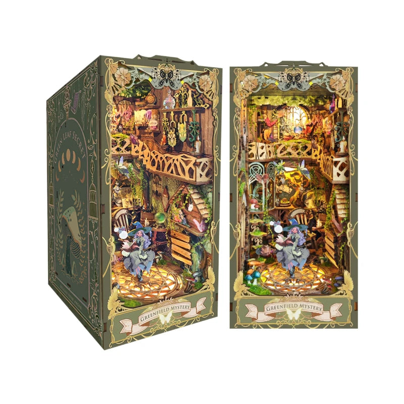 Green Fairyland: Fantasy Miniature Scene Wooden Miniature Book Nook-CraftoyX