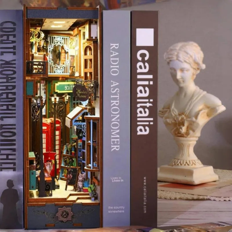 Book Nook - Island Holiday decoratively placed on a desk