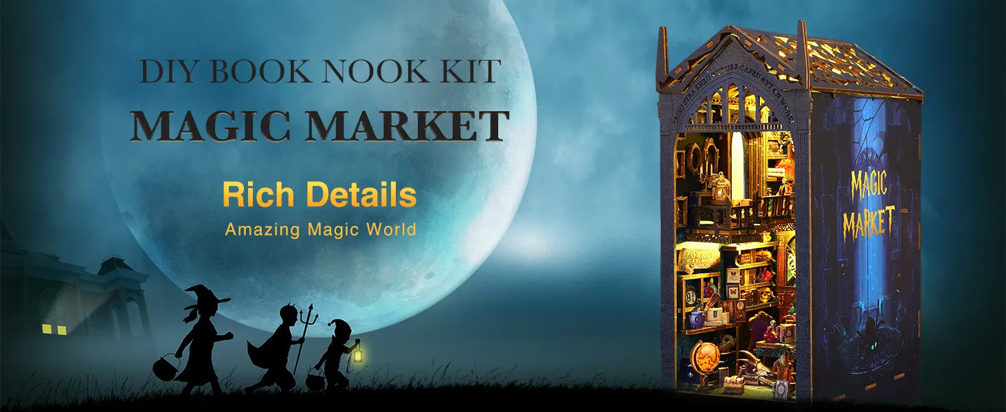 book nook kit magic market by craftoyx