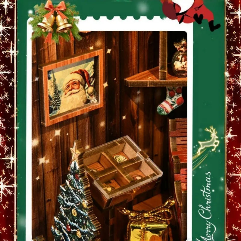 Close-up of the Book Nook - Snow Realm Pavilion with rich detailing