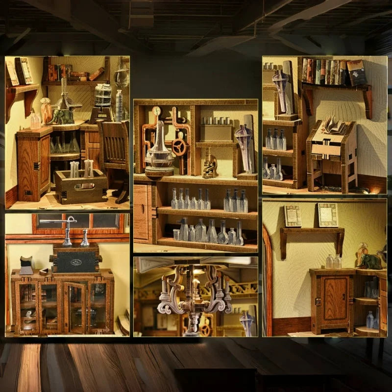 Nahaufnahme des Book Nook - The Radium Lady mit reichhaltigen Details