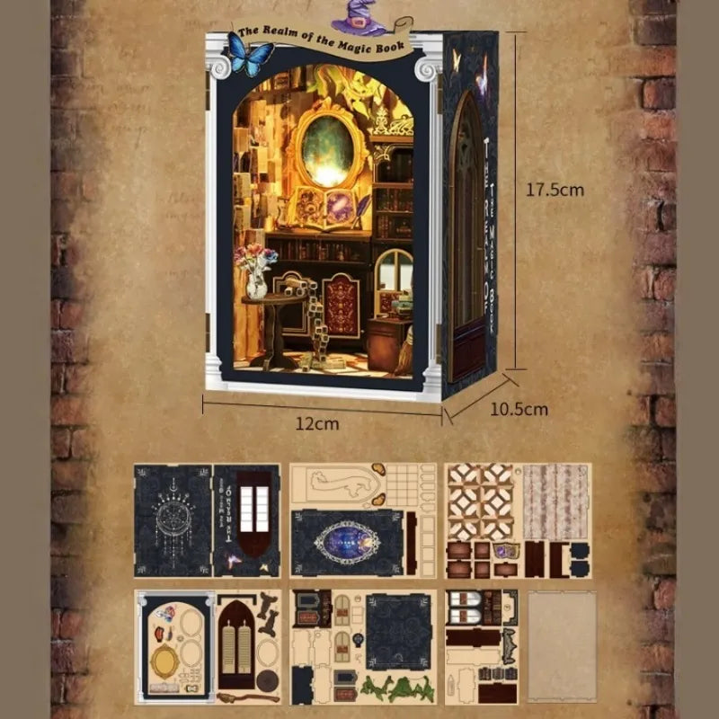 Book Nook - The Realm Of The Magic Book with detailed dimensions